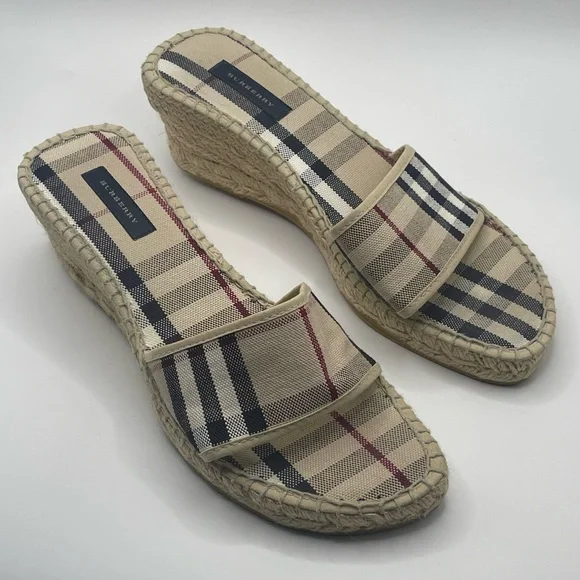 Burberry | Espadrille Slip on Wedge Sandal | EU40 - Picture 2 of 16